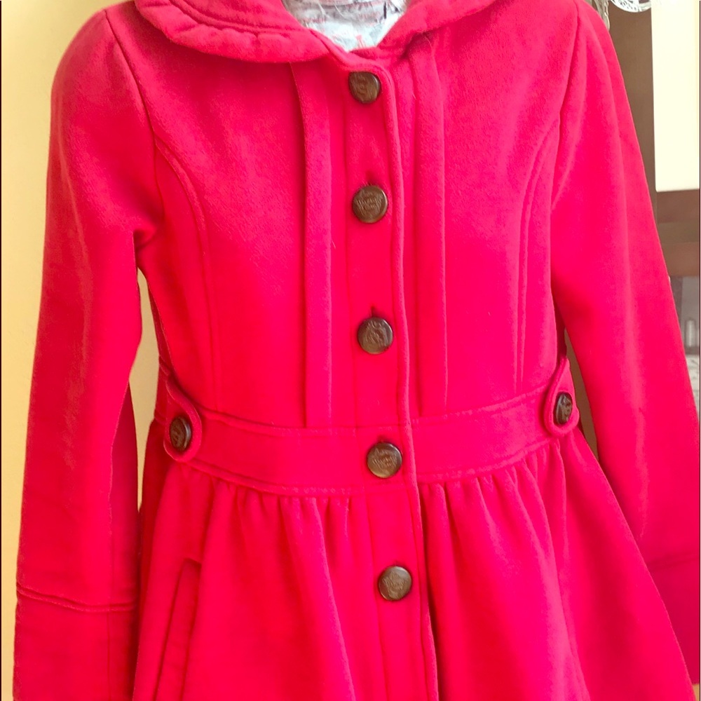 Knitted dove Anthropologie xs coat